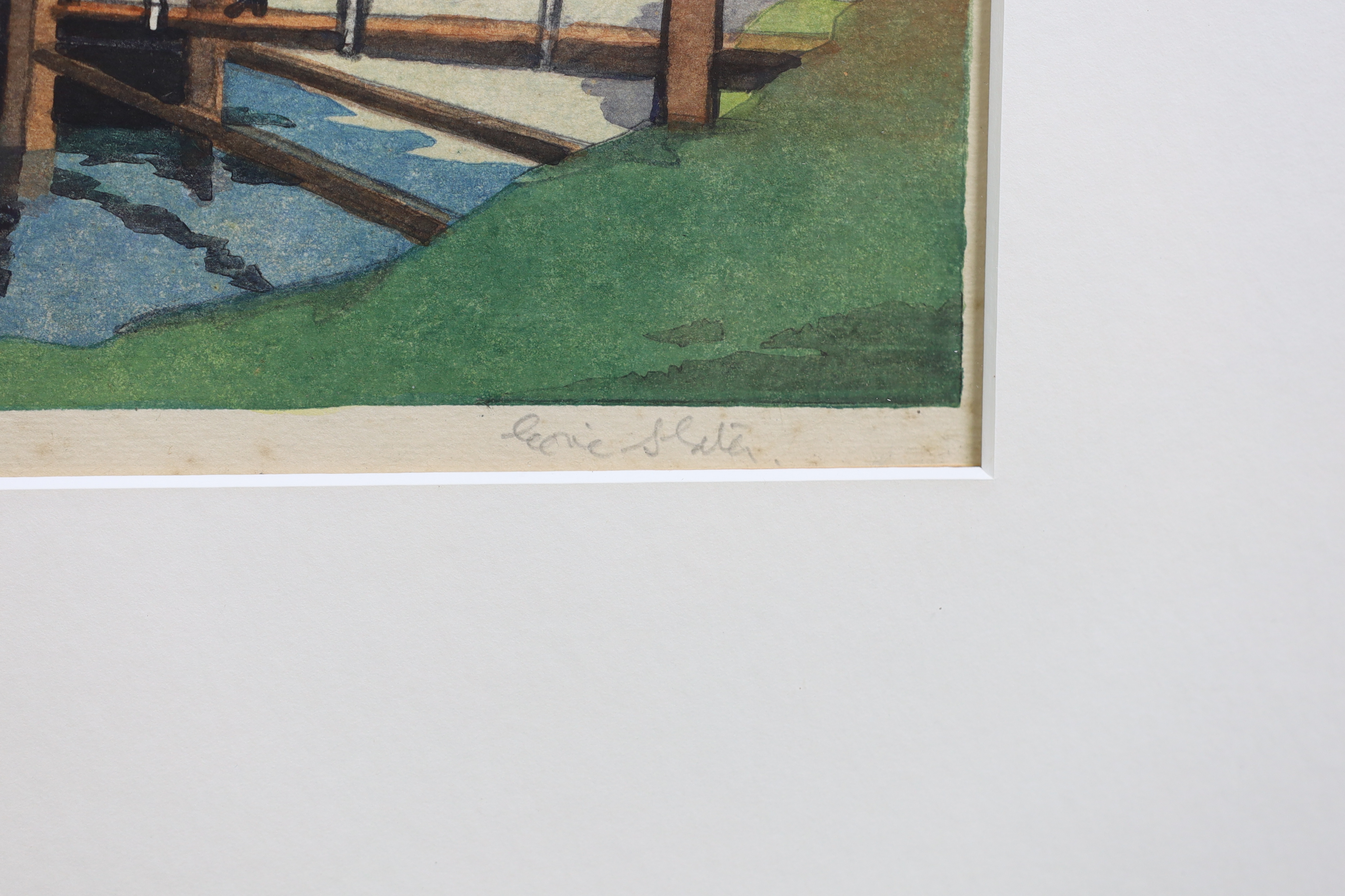 Eric Slater (British, 1896-1963), 'Morning Calm', wood engraving, 27 x 36.5cm